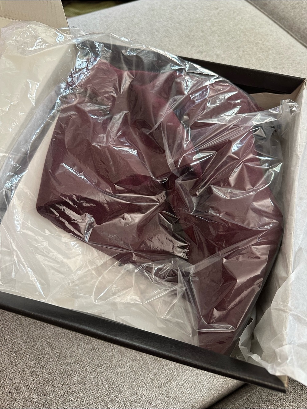 Banana Republic Vegan Leather Tall Slouch Boot - Burgundy - Picture 3 of 4